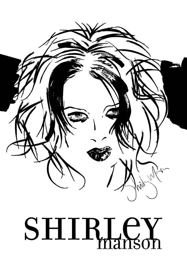 ilustracion digital shirley manson